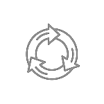 Upcycle Plastics Recycling icon